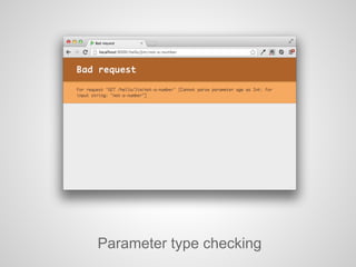Parameter type checking
 