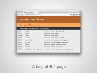 A helpful 404 page
 
