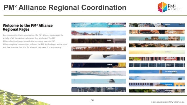 38
nicos.kourounakis@PM²alliance.eu
PM² Alliance Regional Coordination
 