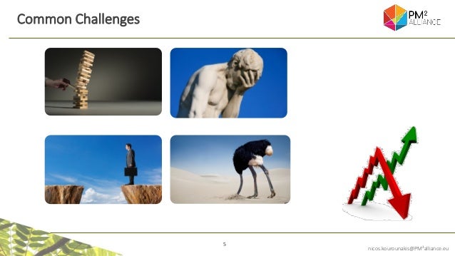 5
nicos.kourounakis@PM²alliance.eu
Common Challenges
 