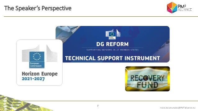 7
nicos.kourounakis@PM²alliance.eu
The Speaker’s Perspective
 