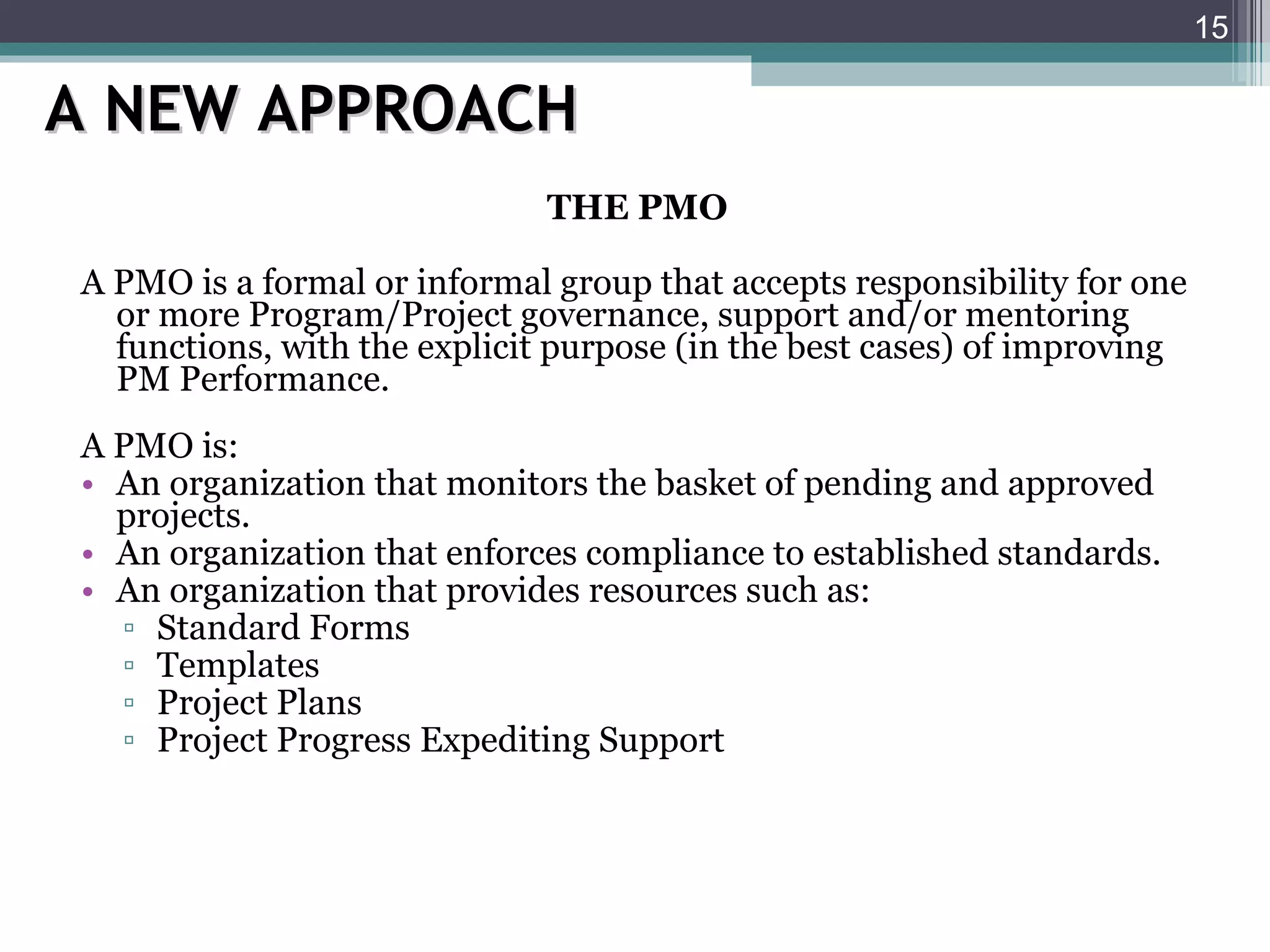The pmo strategy discipline execution value | PPT