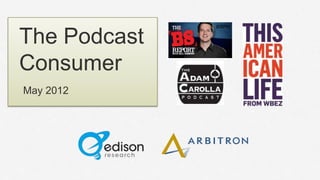 The Podcast
Consumer
May 2012
 