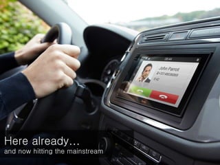 TV, Parrot here
Here already...
and now hitting the mainstream
 