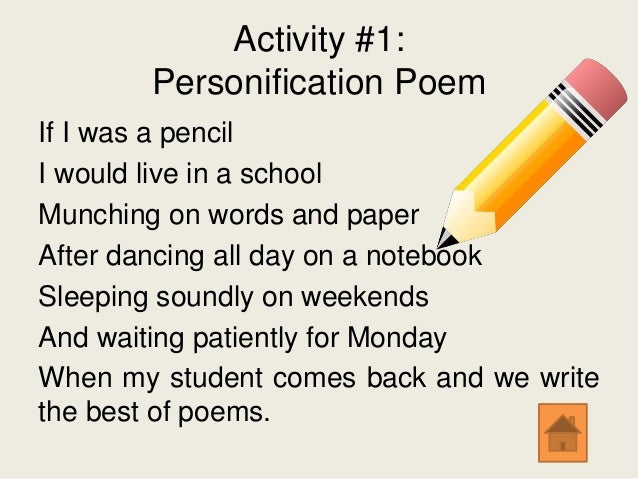 examples of personification in creative writing