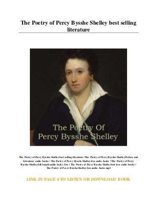 The Poetry of Percy Bysshe Shelley best selling
literature
The Poetry of Percy Bysshe Shelley best selling literature | The Poetry of Percy Bysshe Shelley Fiction and
Literature audio books | The Poetry of Percy Bysshe Shelley free audio books | The Poetry of Percy
Bysshe Shelley full length audio books free | The Poetry of Percy Bysshe Shelley best free audio books |
The Poetry of Percy Bysshe Shelley free audio books mp3
LINK IN PAGE 4 TO LISTEN OR DOWNLOAD BOOK
 