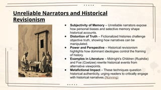 Metafictional The Politics of Postmodern Metafiction- Self-Reflexivity and Historical ...