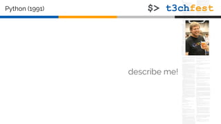 Python (1991)
describe me!
 