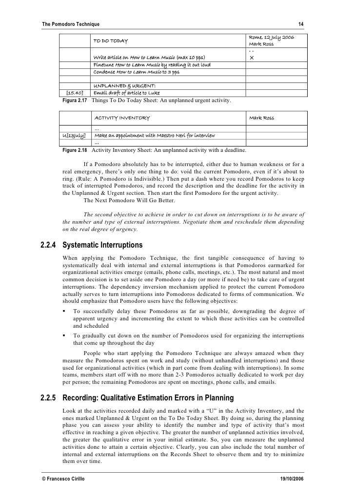 The Pomodoro Technique V1 3