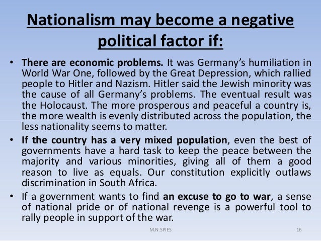 Positive effect of nationalism in philippines image