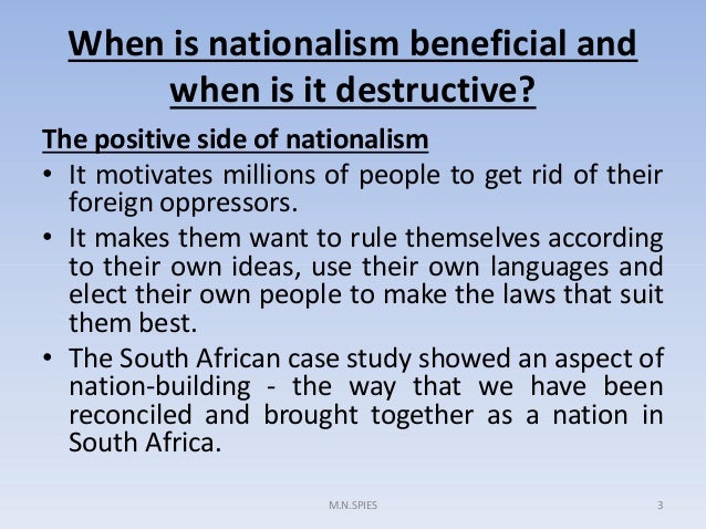 Positive nationalism essay