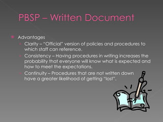 Pbsp Examples The positive behavior support plan | PPT