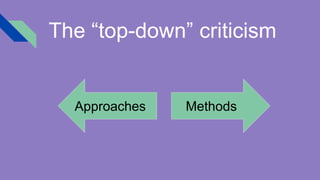 The post methods era | PPTX