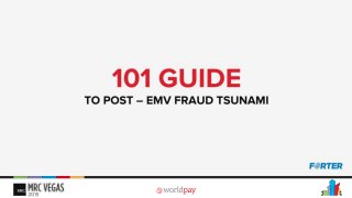 101 Guide: Here are five actionable things you can do to prepare for the post EMV Fraud Tsunami
 