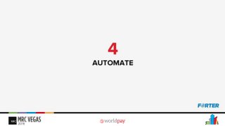 Automate : in order to scale and handle the upcoming changes we should aim to have an automated practice
 