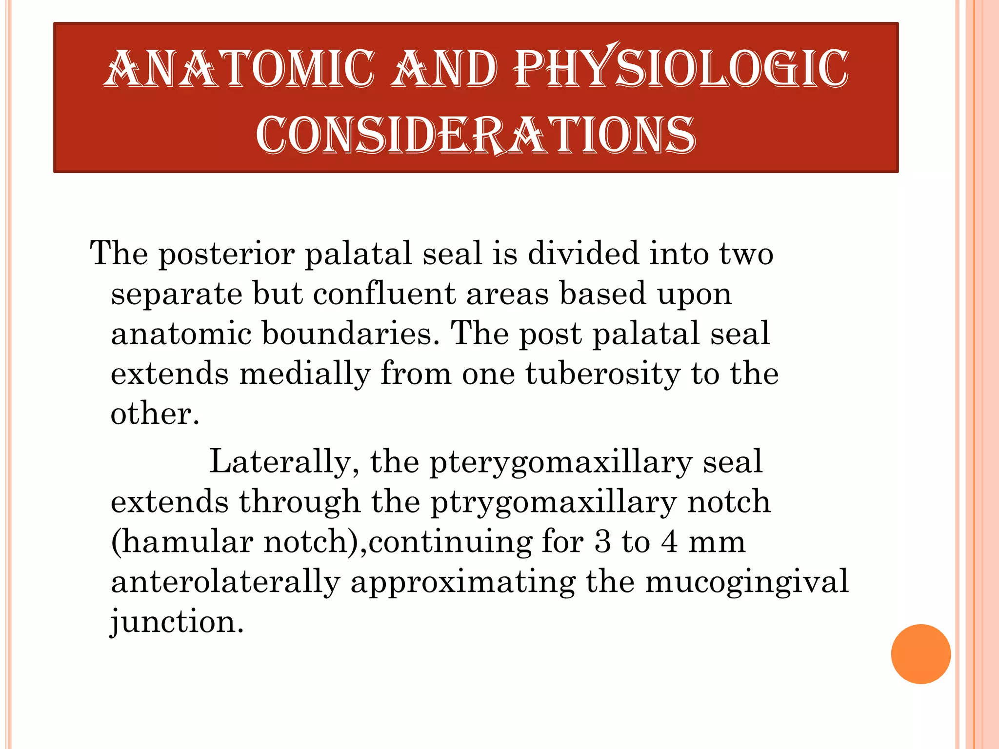 The posterior palatal seal | PPTX