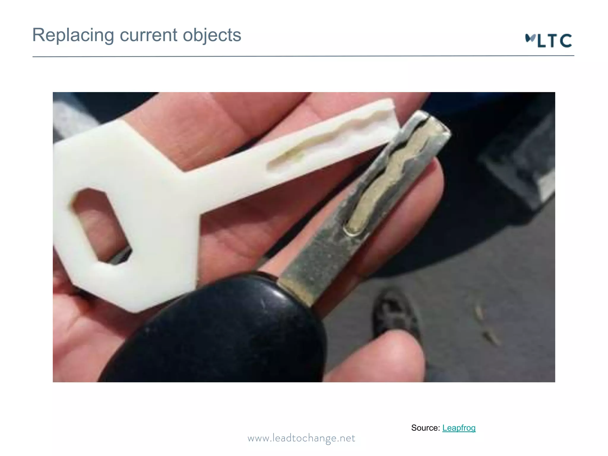 Replacing current objects 
Source: Leapfrog 
 