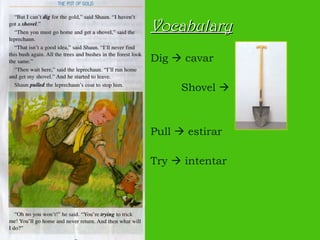 Vocabulary Dig    cavar Shovel   Pull    estirar Try    intentar 