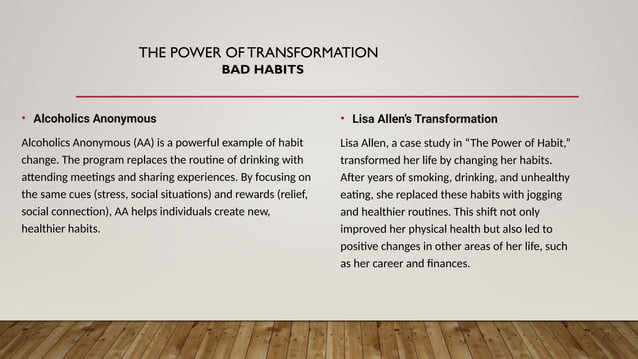 The Power Habit: Why We Do What We Do In Life & Business | PPTX