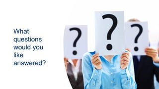 What
questions
would you
like
answered?
 