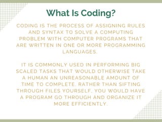 Why Kids Should Learn Code | PPT | Free Download