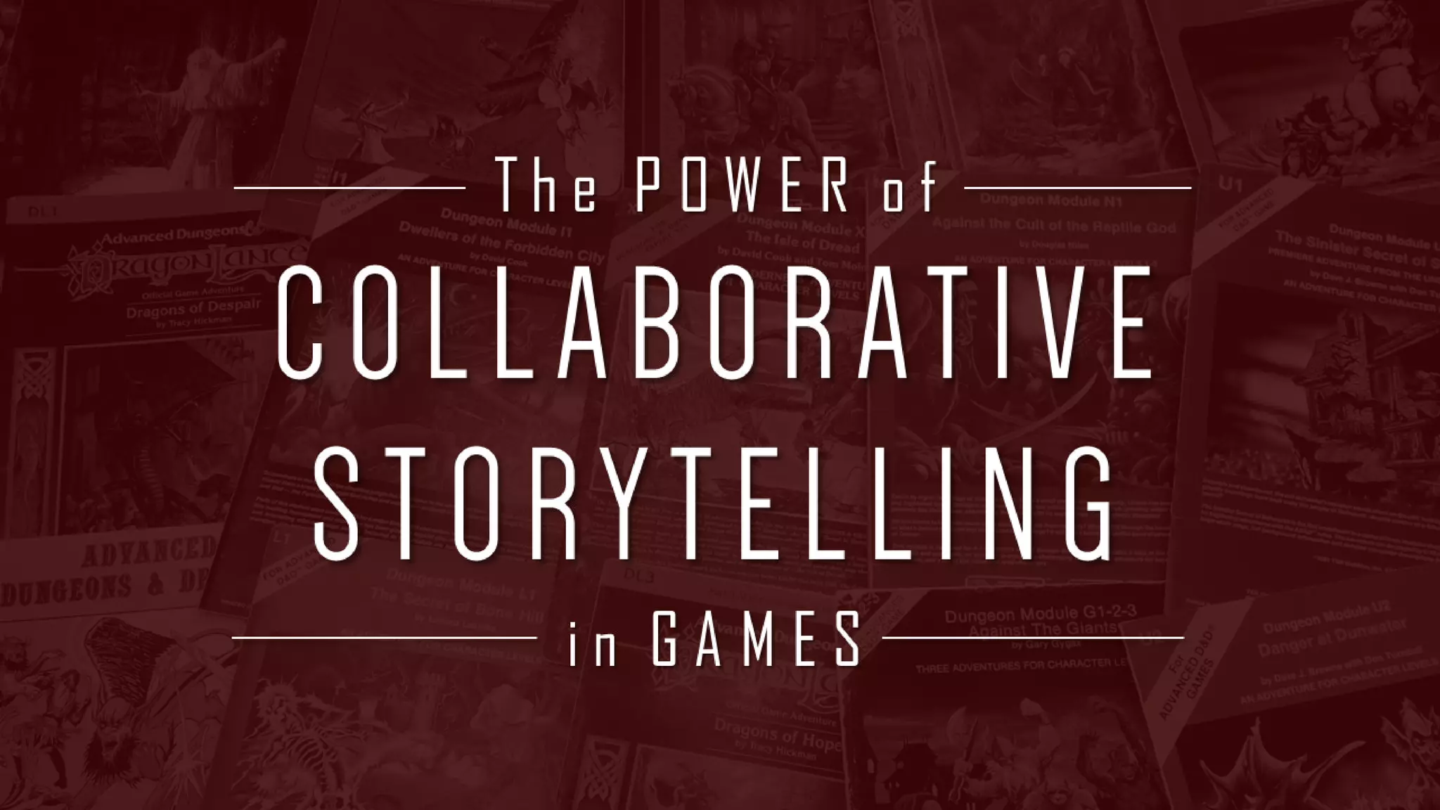 The power of collaborative storytelling in games  PPT