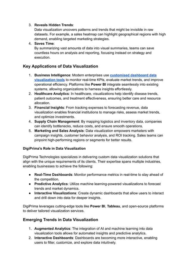 The Power Of Data Visualization Transforming Data Into Actionable Insights Pdf The Power Of Data Visualization Transforming Data Into Actionable Insights Pdf