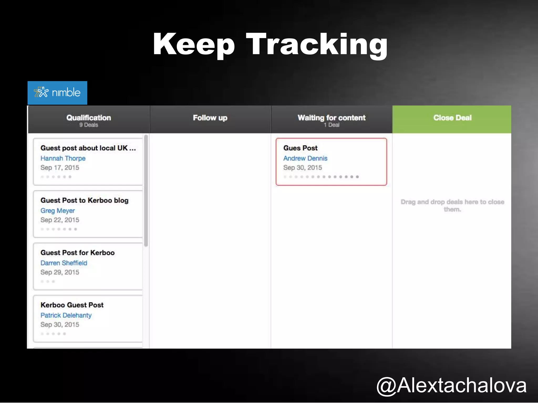 @Alextachalova
Keep Tracking
 
