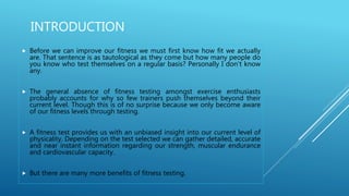 The Power of Fitness Testing | PPTX