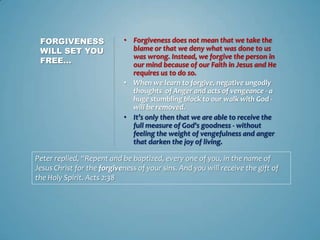 The Power of Forgiveness | PPTX