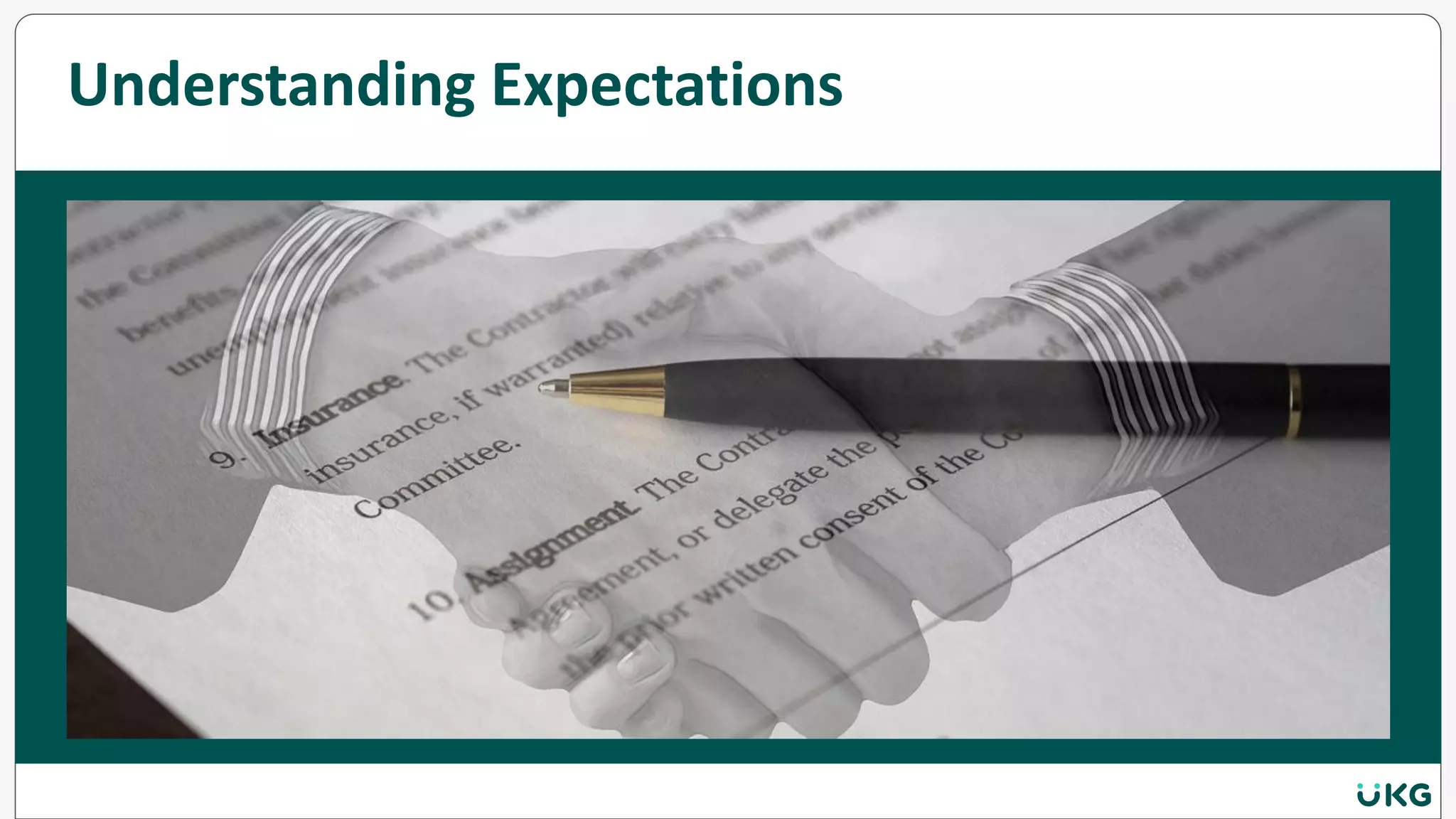 Understanding Expectations
 