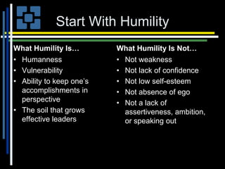 Hunililty The power of humility | PPT