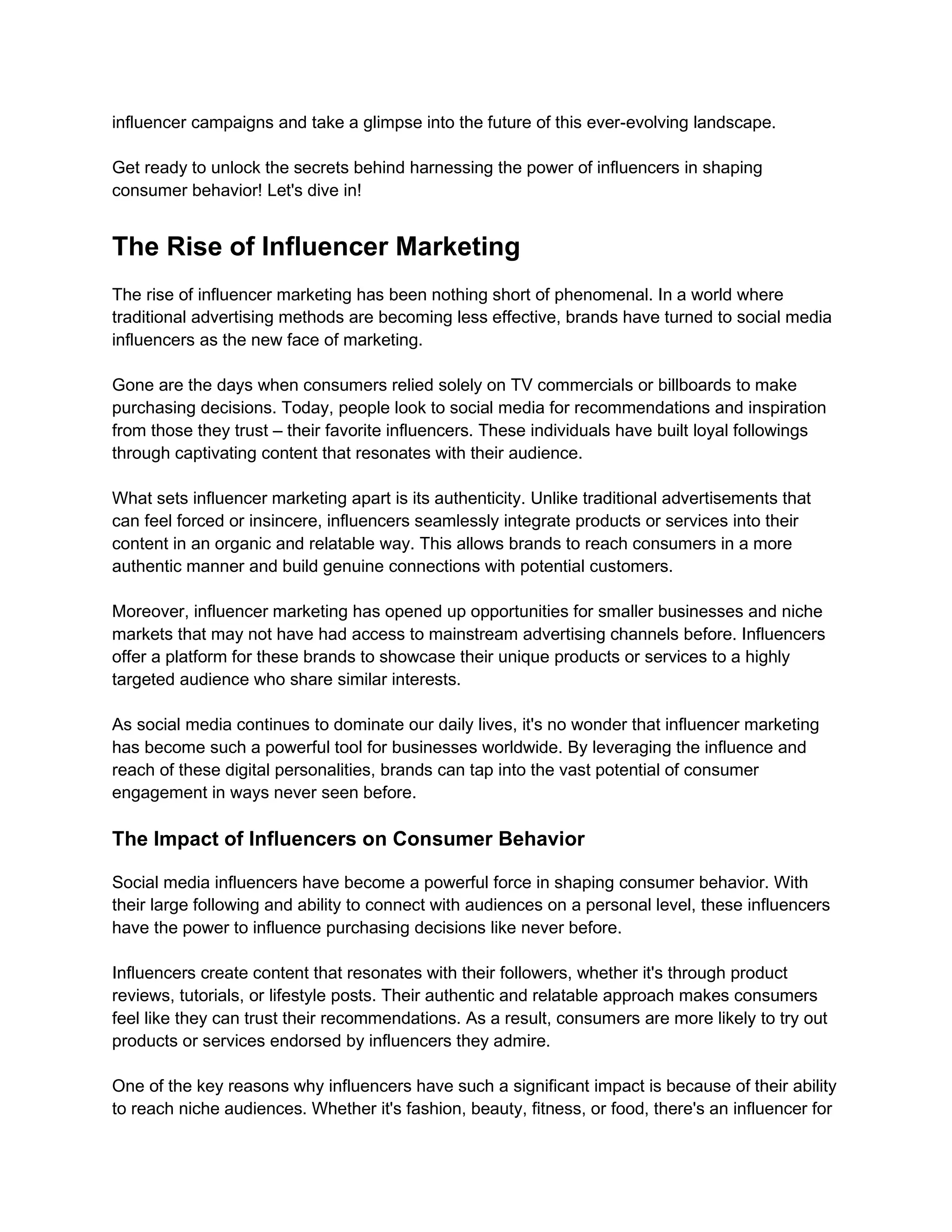 The Power of Influencers How Social Media Stars are Shaping Consumer ...
