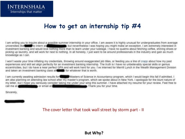 how to get internships
