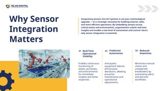 Smart Infrastructure and Automation through IoT Sensors | PPTX