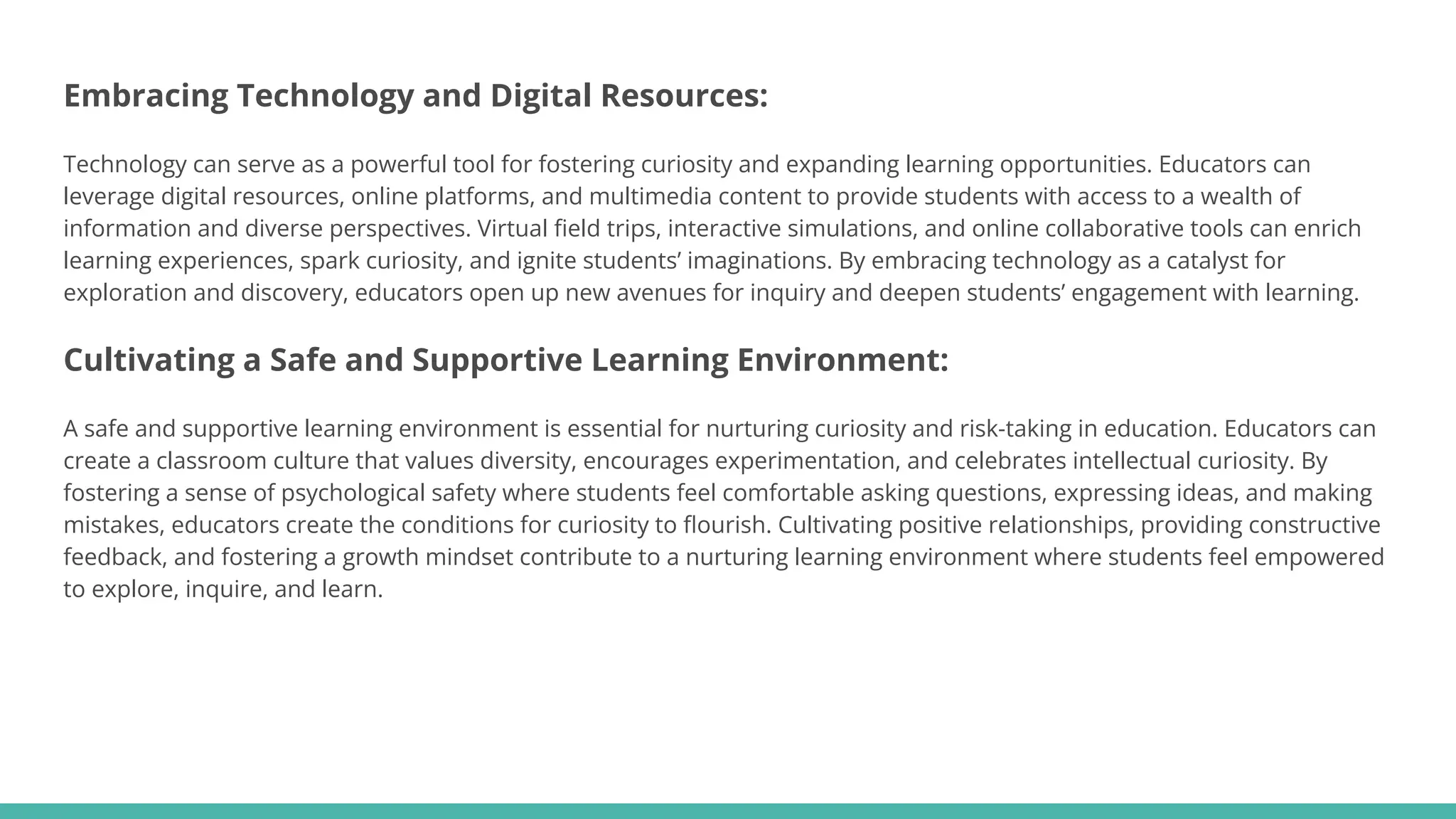 The Power of Lifelong Learning: Cultivating Curiosity in Education | PDF