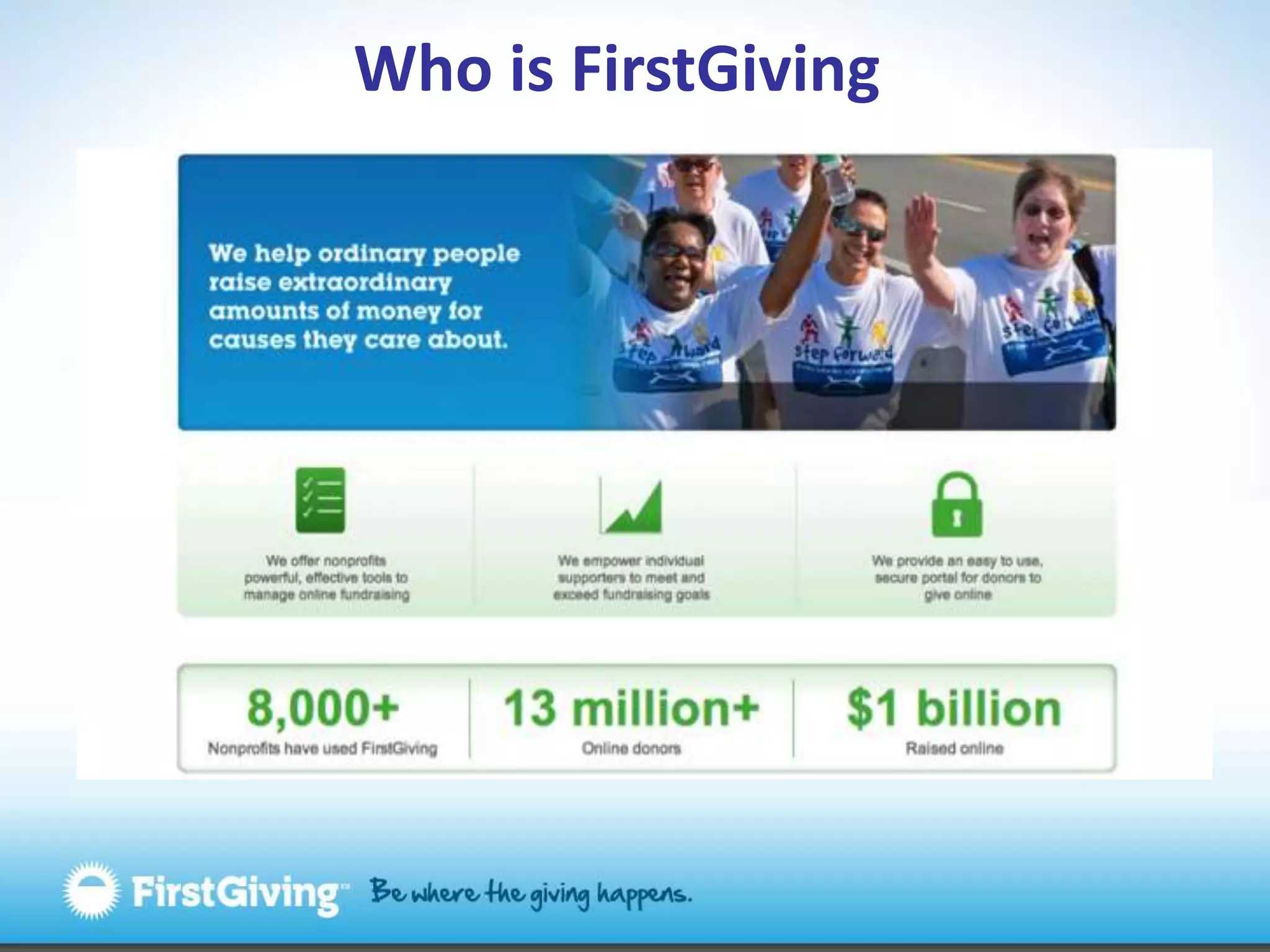 Who is FirstGiving
