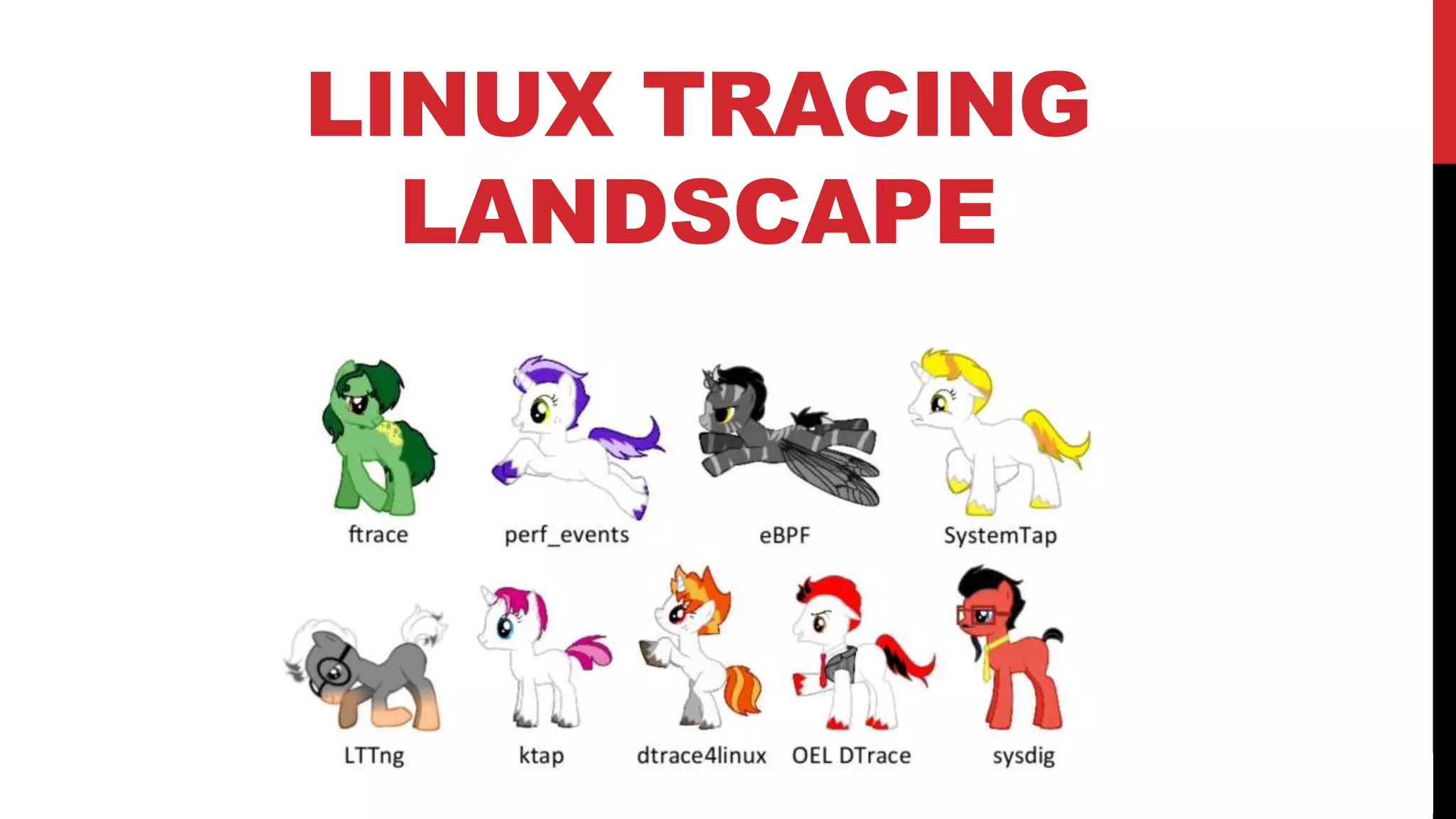 5
LINUX TRACING
LANDSCAPE
 