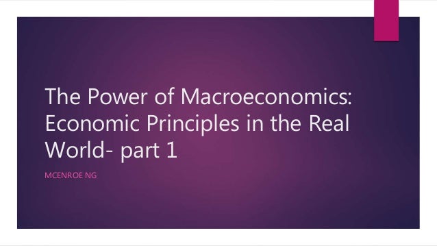 Coursera The Power Of Macroeconomics