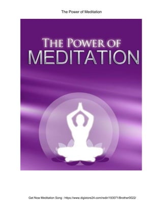 The Power of Meditation
Get Now Meditation Song : https://www.digistore24.com/redir/193071/Brother0022/
 
