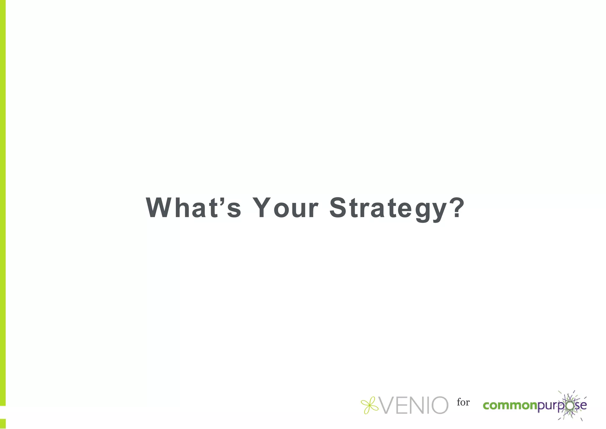 What’s Your Strategy?

for

 