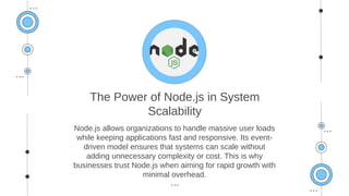 The Power of NodeJS How One Developer Can Scale Your System | PDF