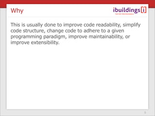 The Power Of Refactoring (4developers Krakow)