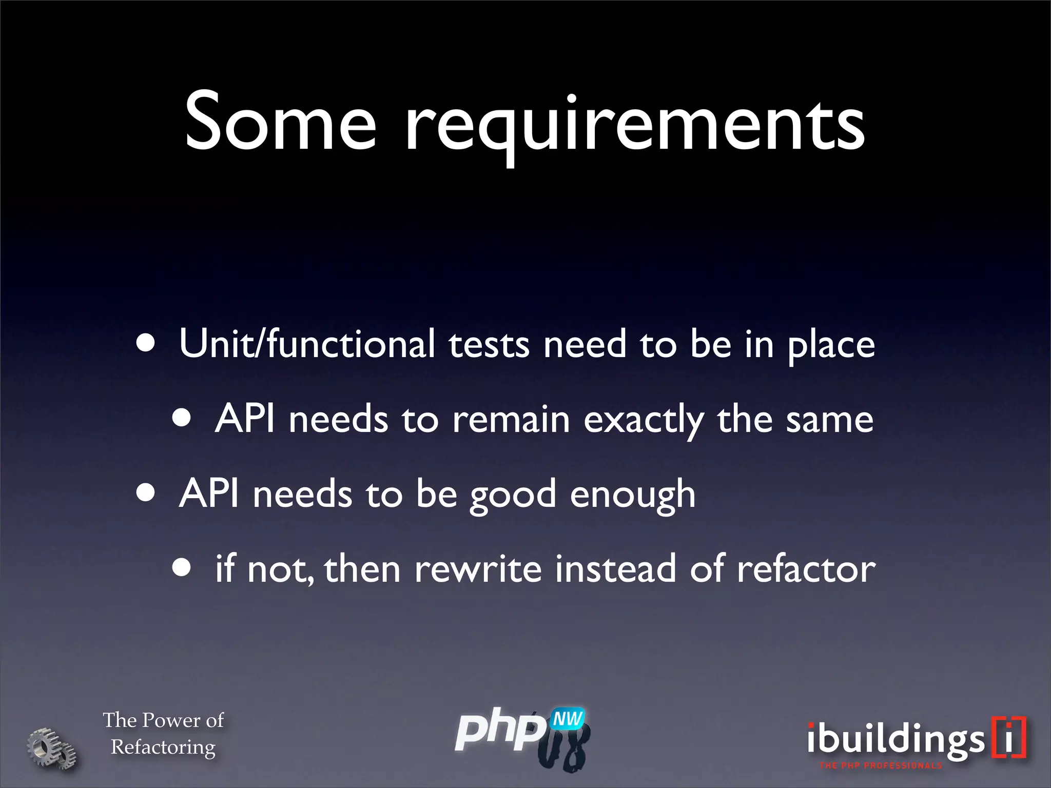 The Power Of Refactoring (PHPNW)
