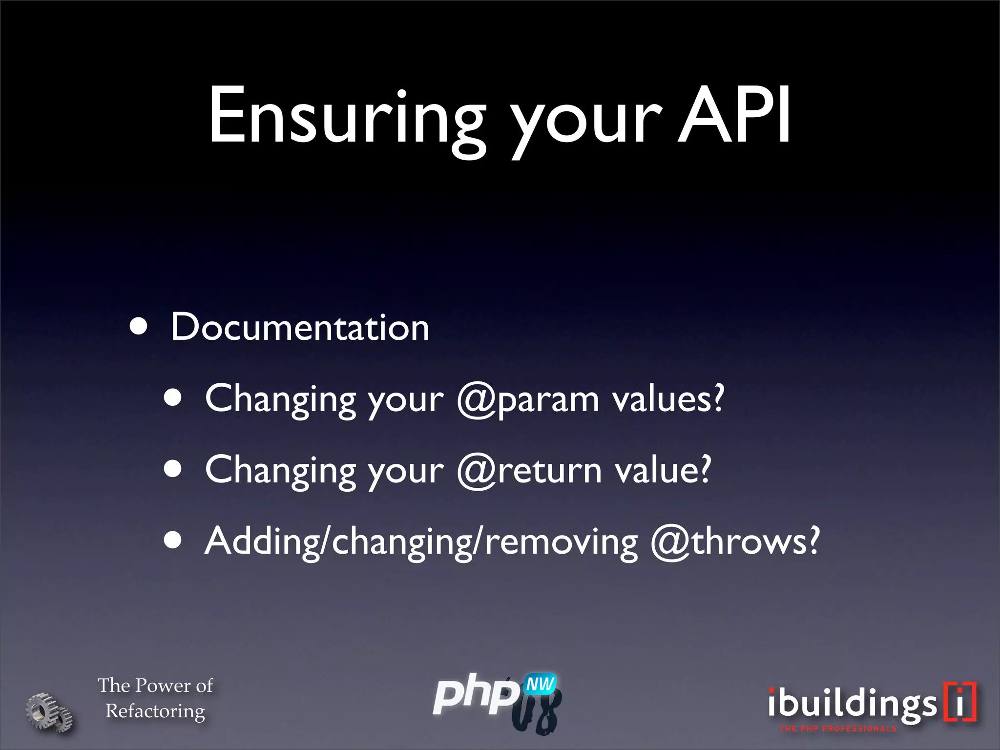 The Power Of Refactoring (PHPNW)