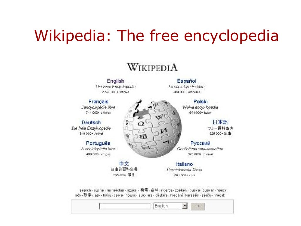 Wikipedia: The free encyclopedia