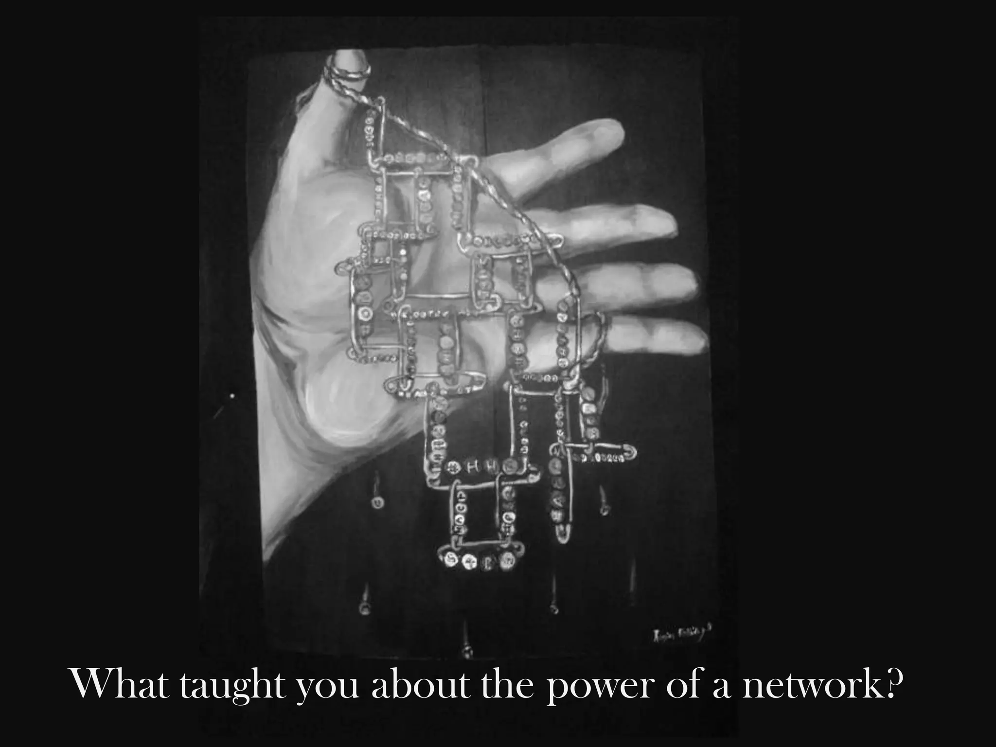 What taught you about the power of a network?

 