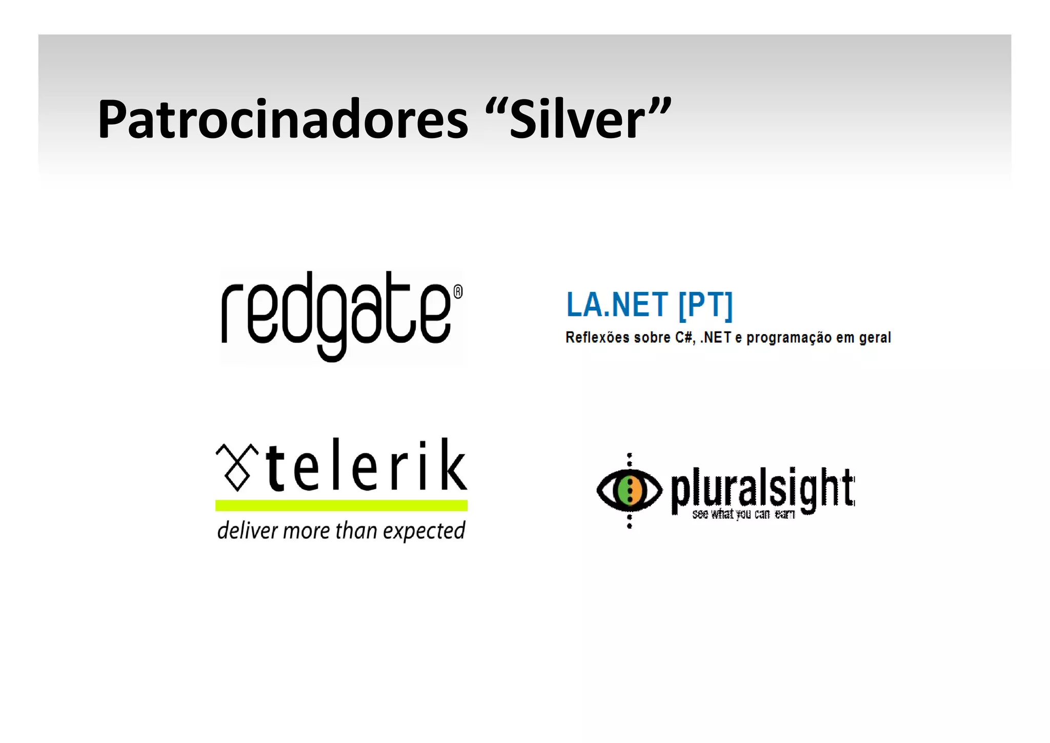 Patrocinadores “Silver”

 