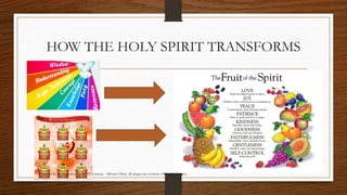 HOW THE HOLY SPIRIT TRANSFORMS 
Prepared by: K. Gutierrez for BCBP Tanauan - Mission (Note: all images are courtesy of Google Images) 
 