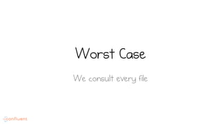 Worst Case
We consult every file
 